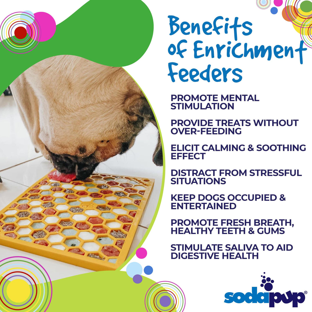 SodaPup Honeycomb Enrichment Lick Mat