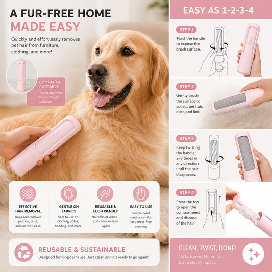 Pet Life Orotund Pet Hair & Lint Remover
