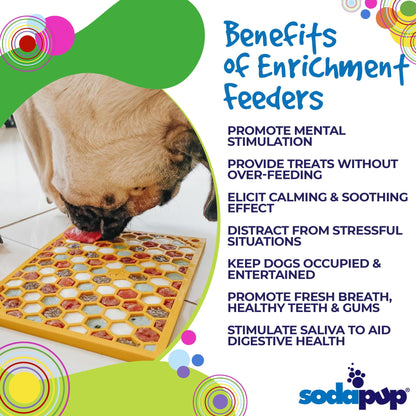 SodaPup Honeycomb Enrichment Lick Mat