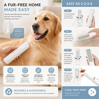 Pet Life Orotund Pet Hair & Lint Remover